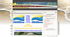 Desktop Screenshot of cocoabeachsoftballspringtraining.com
