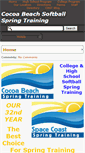 Mobile Screenshot of cocoabeachsoftballspringtraining.com